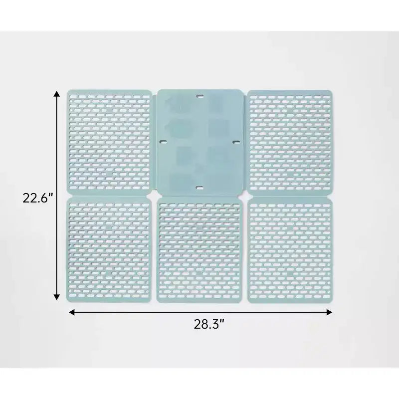 Planche à plier les vêtements avec guide graphique de pliage, fabriquée à partir de plastique recyclé