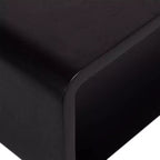 Étagère murale flottante noire 30"x6,5", Bois de manguier, Aucun assemblage requis, Fixations incluses