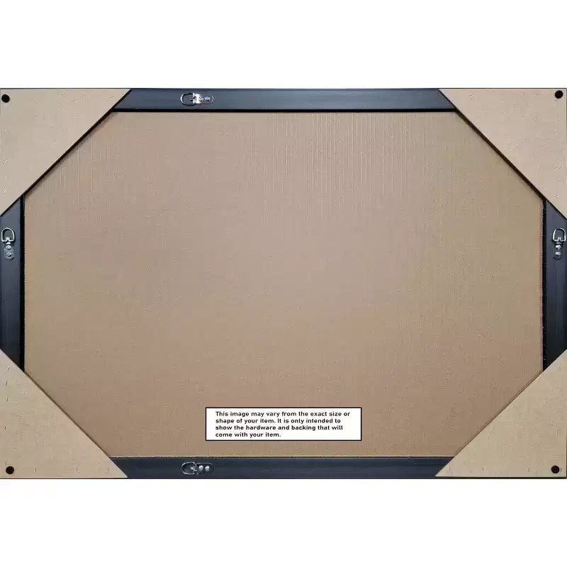 Miroir mural carré en bois 29"x29", cadre étroit noyer chaud, fixation murale, quincaillerie incluse