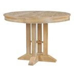 Table de salle à manger extensible en bois style ferme Whisen avec rallonge de 35,5 cm
