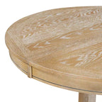 Table de salle à manger extensible en bois style ferme Whisen avec rallonge de 35,5 cm