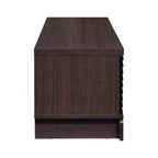 Meuble TV en bois de 149 cm avec 2 armoires de rangement et étagères ouvertes, convient aux téléviseurs jusqu'à 65 pouces