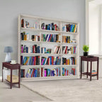 Table d'appoint relevable avec rangement dissimulé, Table d'appoint étroite en bois, 58 cm L x 28 cm l x 61 cm H