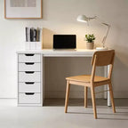 GDFStudio Elinor Classic 47 Computer Desk with 5 Drawers
