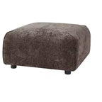 Pouf carré moderne rembourré, polyester et mousse, cadre en bois massif, 29,75"x29,75"x16"