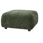 Pouf carré moderne rembourré, polyester et mousse, cadre en bois massif, 29,75"x29,75"x16"