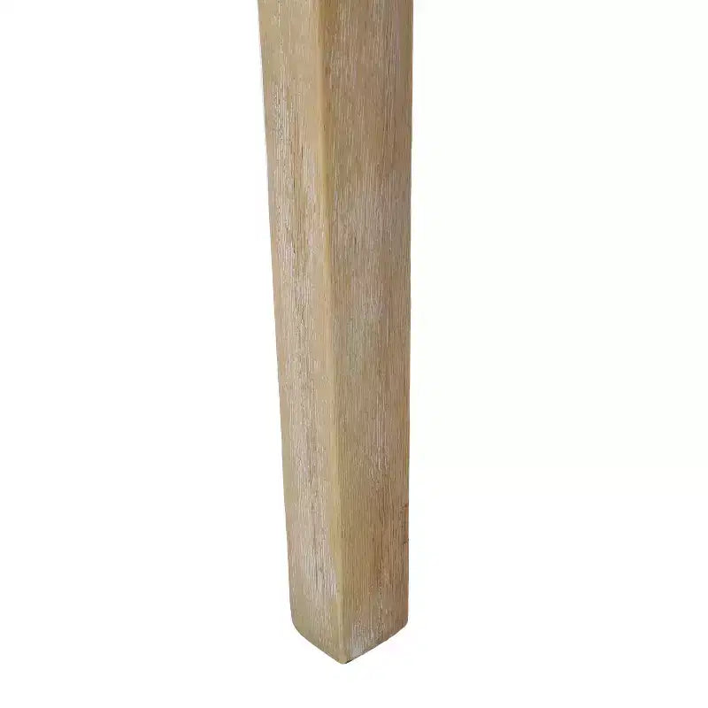 Lot de 2 chaises de salle à manger capitonnées en canne et bois, cadre en hévéa, beige/naturel, 136 kg