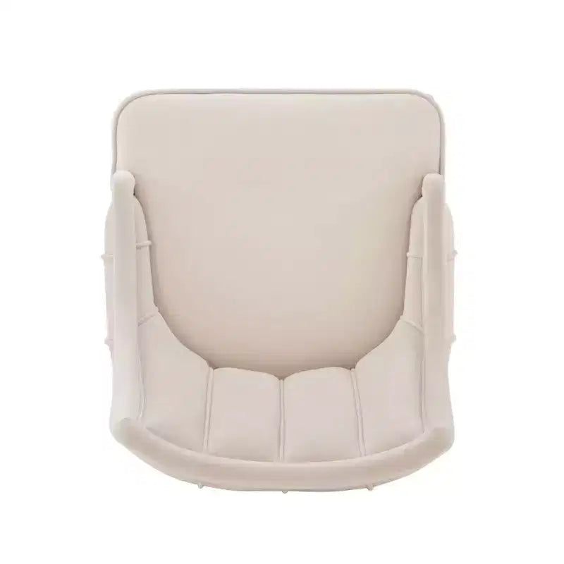 Lot de 2 chaises de salle à manger modernes en velours, structure en bois d'orme et accents dorés, supporte 150 kg, crème