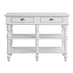 Acme Furniture Rorratt Kitchen Island Marble Top/White Finish