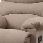 Chaise assise active Arcadia 35", microfibre marron clair : Inclinable, poignée facile d'accès - Acme Furniture