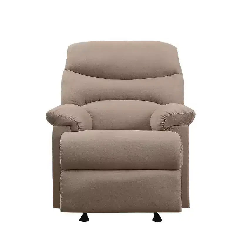 Chaise assise active Arcadia 35", microfibre marron clair : Inclinable, poignée facile d'accès - Acme Furniture