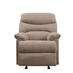 Chaise assise active Arcadia 35", microfibre marron clair : Inclinable, poignée facile d'accès - Acme Furniture
