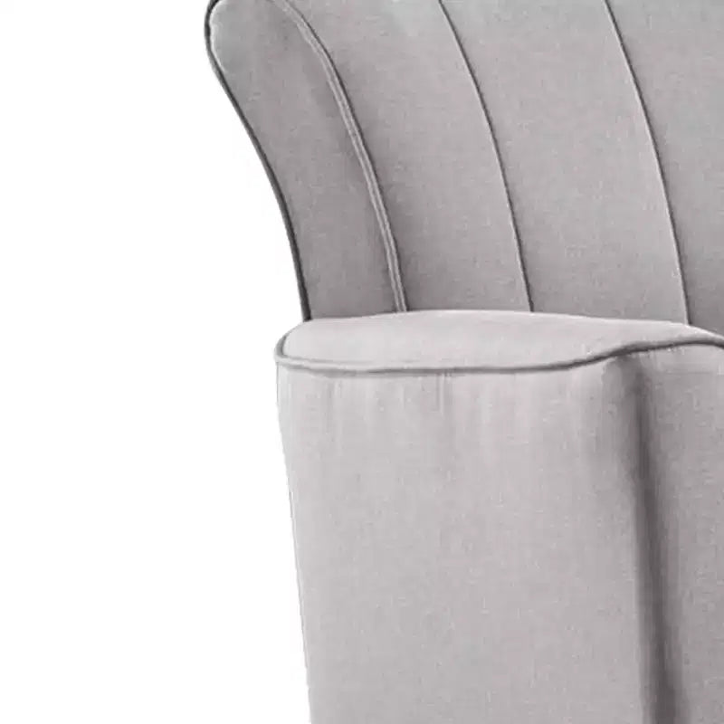 Chaise à assise active Denzell 34.25" en lin gris clair - Acme Furniture
