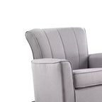 Chaise à assise active Denzell 34.25" en lin gris clair - Acme Furniture