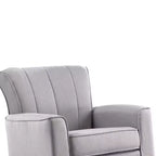 Chaise à assise active Denzell 34.25" en lin gris clair - Acme Furniture