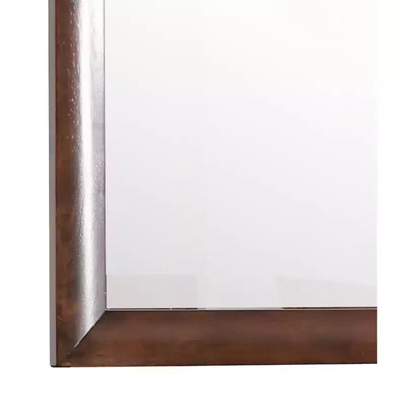 Passion Furniture Marilla Miroir de commode rectangulaire encadré moderne de 35 po x 39 po