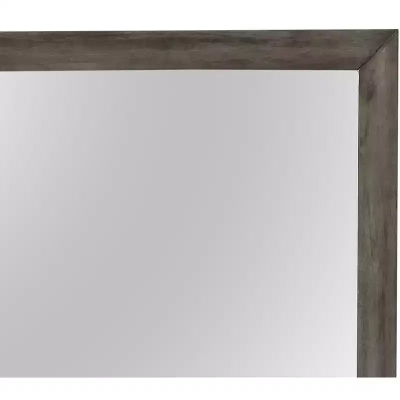 Passion Furniture Marilla Miroir de commode rectangulaire encadré moderne de 35 po x 39 po