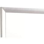 Passion Furniture Marilla Miroir de commode rectangulaire encadré moderne de 35 po x 39 po