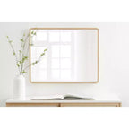 Miroir mural rectangulaire Kate and Laurel McLean Wood Radius