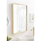 Miroir mural rectangulaire Kate and Laurel McLean Wood Radius