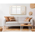 Miroir mural rectangulaire Kate and Laurel McLean Wood Radius