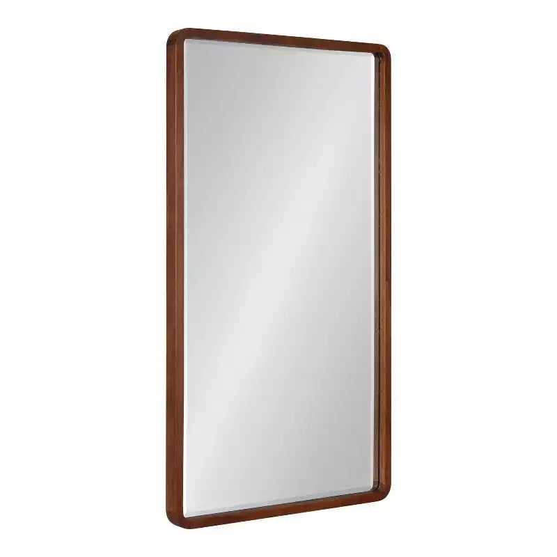Miroir mural rectangulaire Kate and Laurel McLean Wood Radius