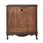 Ensemble de 2 armoires d'appoint de style rustique à 2 portes avec pieds réglables et gestion des câbles
