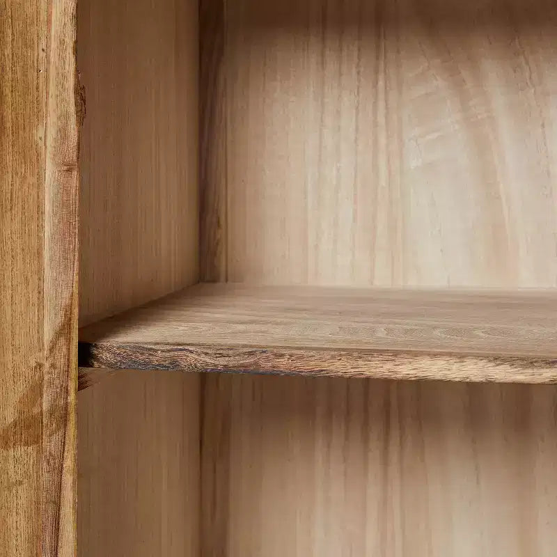 Ensemble de 2 armoires d'appoint de style rustique à 2 portes avec pieds réglables et gestion des câbles