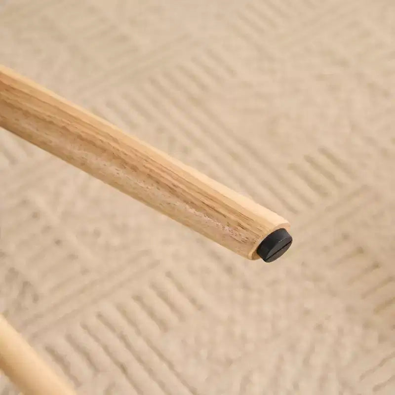 Fauteuil d'appoint à oreilles en patchwork, pieds en bois d'hévéa, capacité de 150 kg