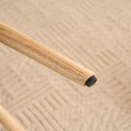 Fauteuil d'appoint à oreilles en patchwork, pieds en bois d'hévéa, capacité de 150 kg