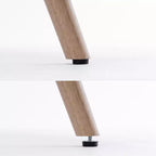 Fauteuil d'appoint à oreilles en patchwork, pieds en bois d'hévéa, capacité de 150 kg