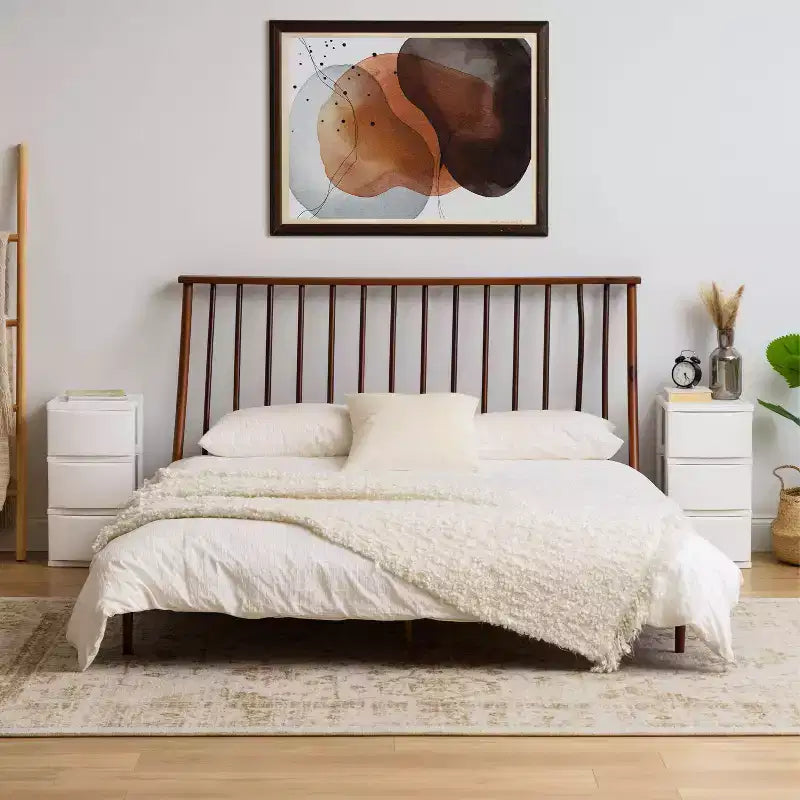 Commode de rangement en plastique à 3 tiroirs, autoportante, blanche, 30,78 x 39,67 x 62,23 cm