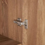 Armoire penderie 2 portes 4 étagères avec tringle et dispositif anti-basculement, 80 x 58 x 213 cm
