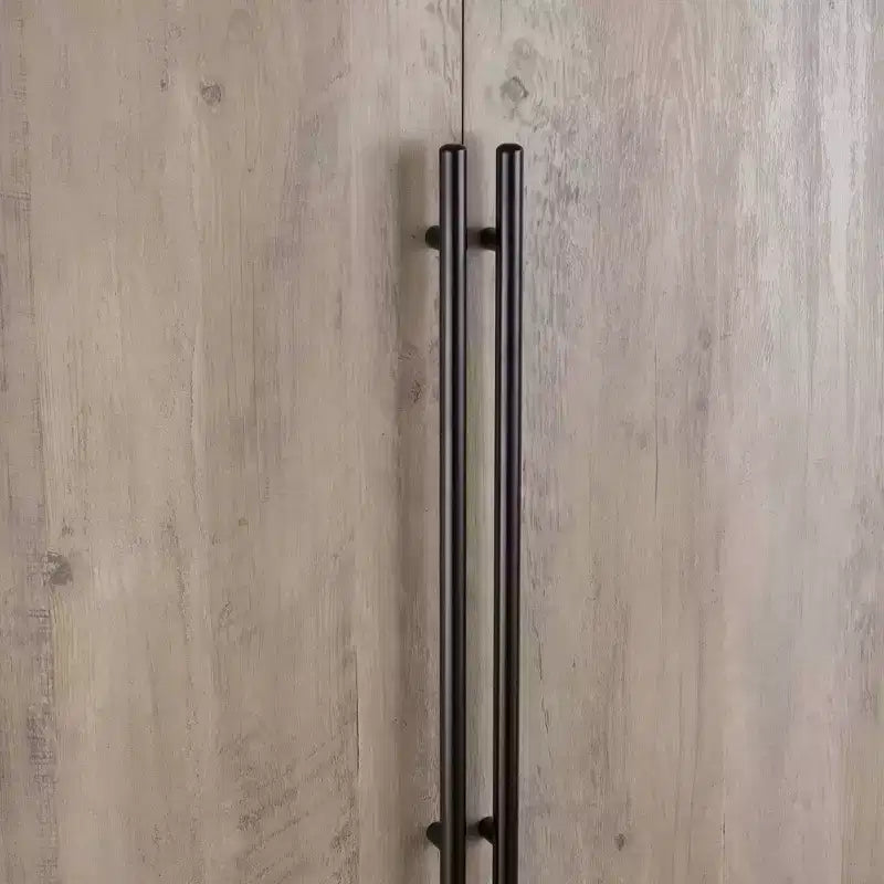 Armoire penderie 2 portes 4 étagères avec tringle et dispositif anti-basculement, 80 x 58 x 213 cm