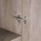 Armoire penderie 2 portes 4 étagères avec tringle et dispositif anti-basculement, 80 x 58 x 213 cm