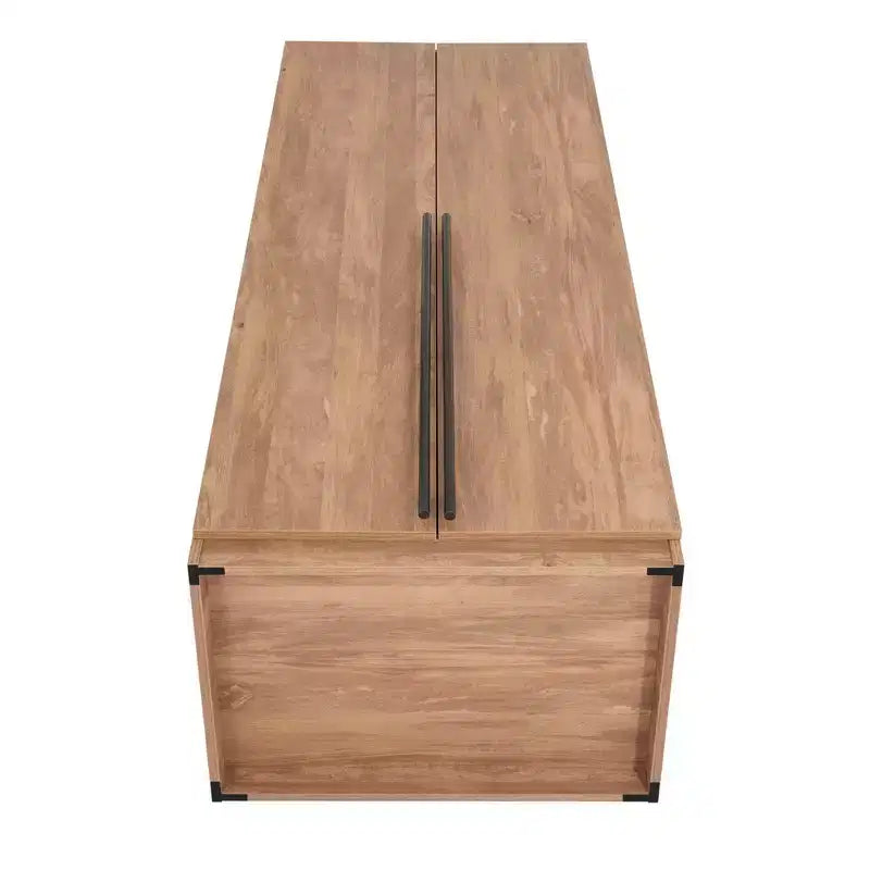 Armoire penderie 2 portes 4 étagères avec tringle et dispositif anti-basculement, 80 x 58 x 213 cm