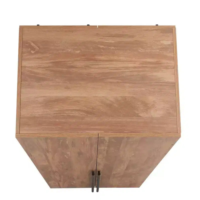 Armoire penderie 2 portes 4 étagères avec tringle et dispositif anti-basculement, 80 x 58 x 213 cm