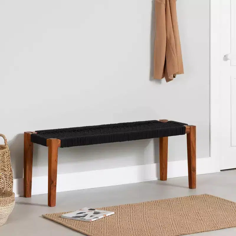 Bureau d'ordinateur de 151 cm avec multiprise et 3 tiroirs, finition stratifiée, supporte 90 kg
