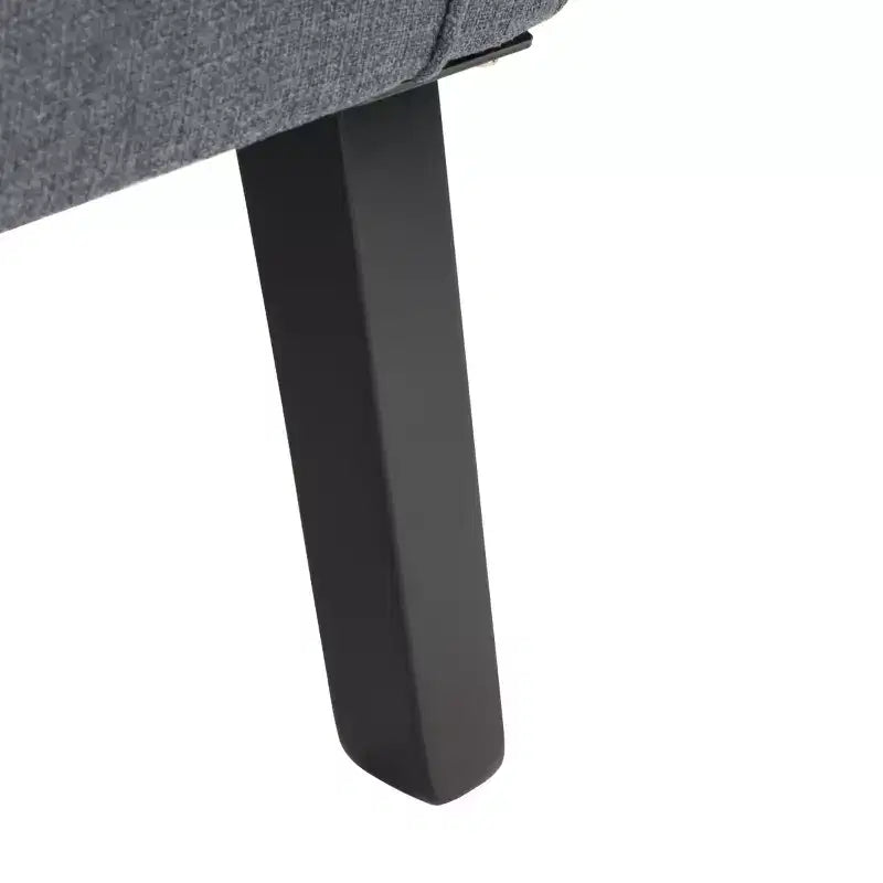 Fauteuil d'appoint rembourré marine, cadre en bois, tissu polyester/nylon, capacité de 125 kg