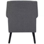 Fauteuil d'appoint rembourré marine, cadre en bois, tissu polyester/nylon, capacité de 125 kg
