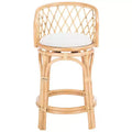 Yuta Rattan Counter Stool W/ Cushion - BST6504 - Safavieh