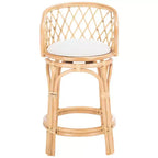 Yuta Rattan Counter Stool W/ Cushion - BST6504 - Safavieh