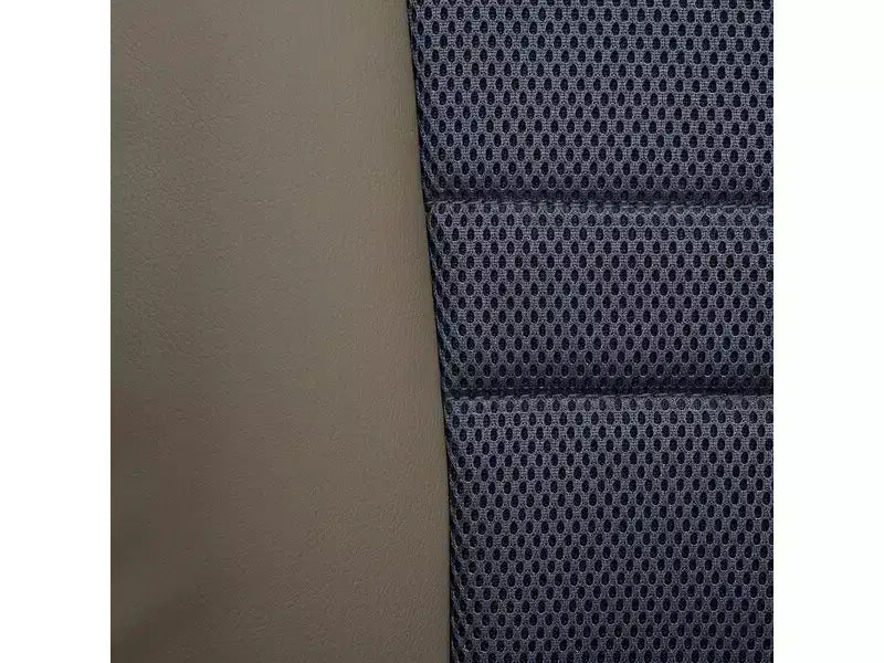 Chaise de bureau pivotante réglable en hauteur, assise et dossier rembourrés, revêtement PVC, Noir/Gris