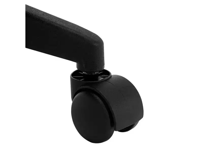 Chaise de bureau pivotante réglable en hauteur, assise et dossier rembourrés, revêtement PVC, Noir/Gris