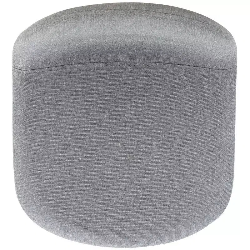 Tabouret de comptoir gris foncé avec dossier rembourré, repose-pieds et pieds en métal noir, hauteur fixe