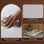 Matelas pliant en mousse à mémoire de forme de 3 pouces Continental Sleep | Côtés en maille respirante avec housse ultra douce, amovible et lavable