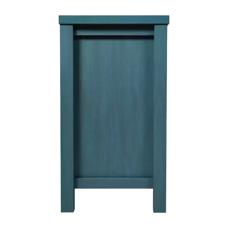 Meuble Buffet avec 2 Tiroirs, Portes en Verre Trempé à Fermeture Amortie et Étagère Ouverte