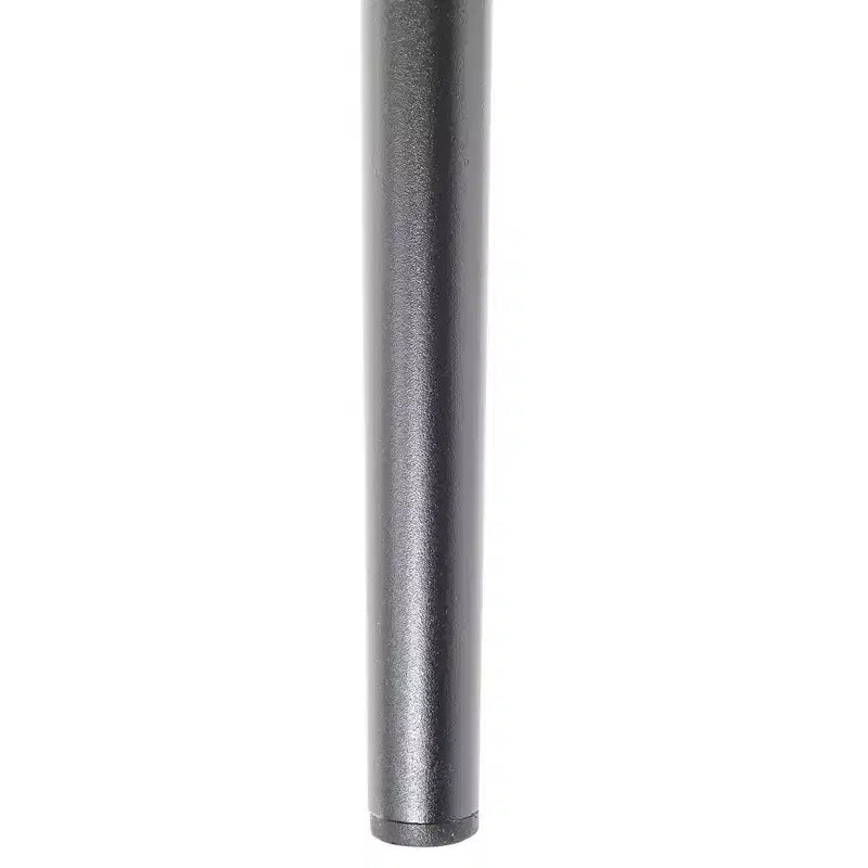 Table de bistrot ronde de 79 cm, plateau en verre trempé, base en aluminium antirouille motif arbre