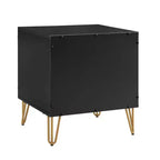 Ensemble de chambre à coucher 3 pièces : commode 5 tiroirs, commode 6 tiroirs et table de nuit avec quincaillerie anti-basculement