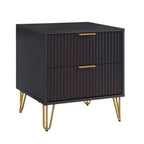 Ensemble de chambre à coucher 3 pièces : commode 5 tiroirs, commode 6 tiroirs et table de nuit avec quincaillerie anti-basculement